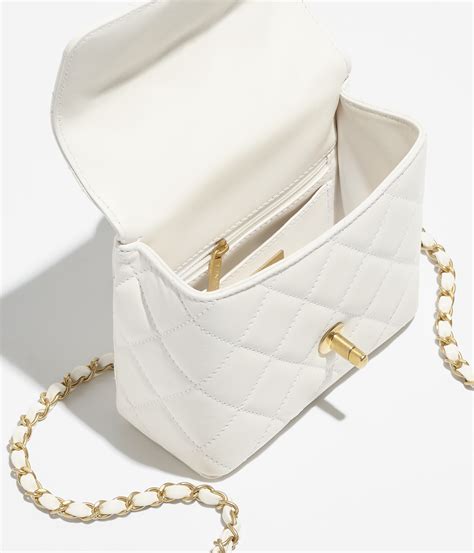 white chanel small bag|Chanel small shopping bag 2021.